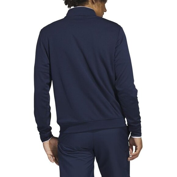 Adidas Performance Light Weight Quarter-Zip Golf Pullover Collegiate Navy Size L - Picture 3 of 9